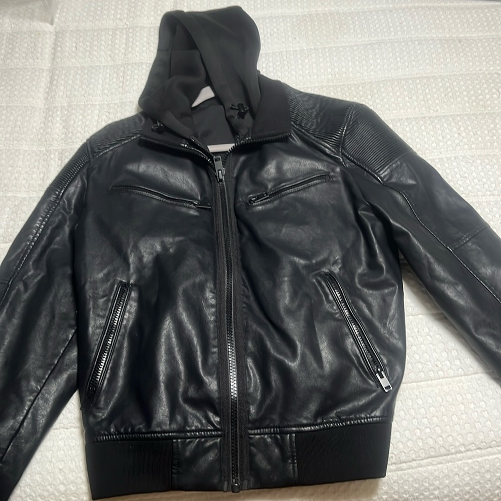 Express, NWT faux leather jacket.